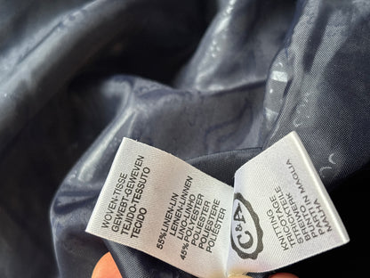 Vintage Grandpa Leinen Jacke 3D Muster Strick Cardigan Stil S,M,L