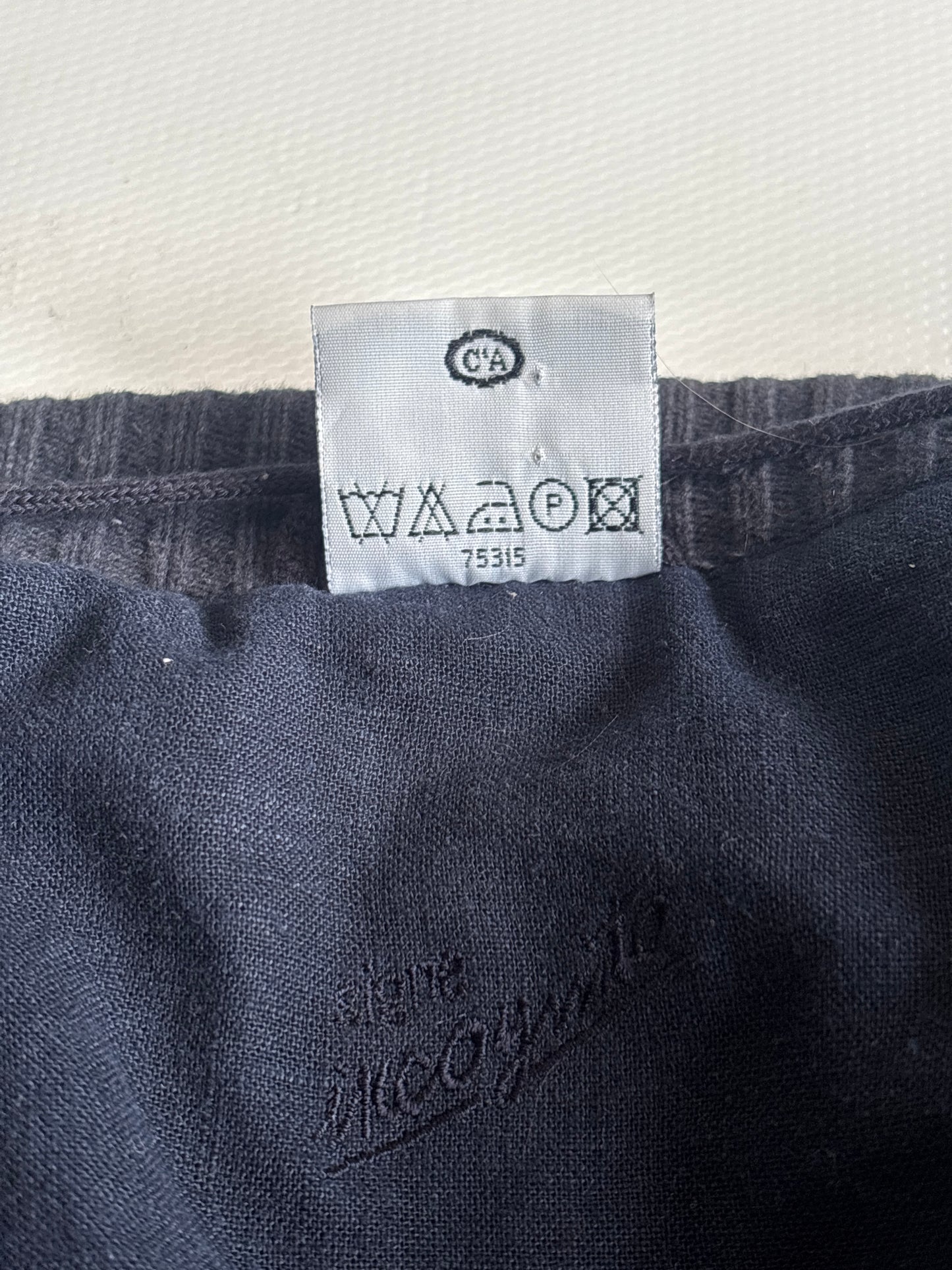 Vintage Grandpa Leinen Jacke 3D Muster Strick Cardigan Stil S,M,L