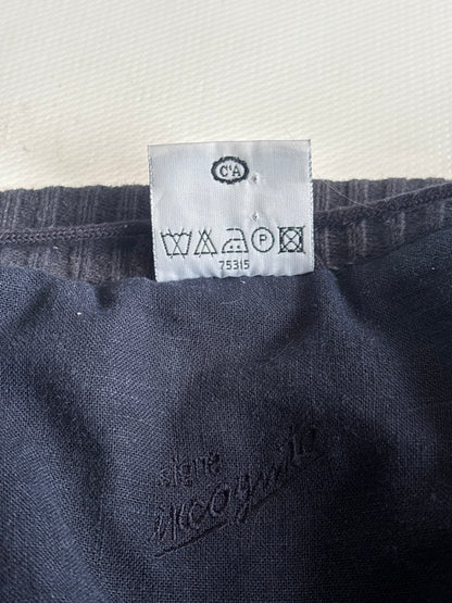 Vintage Grandpa Leinen Jacke 3D Muster Strick Cardigan Stil S,M,L