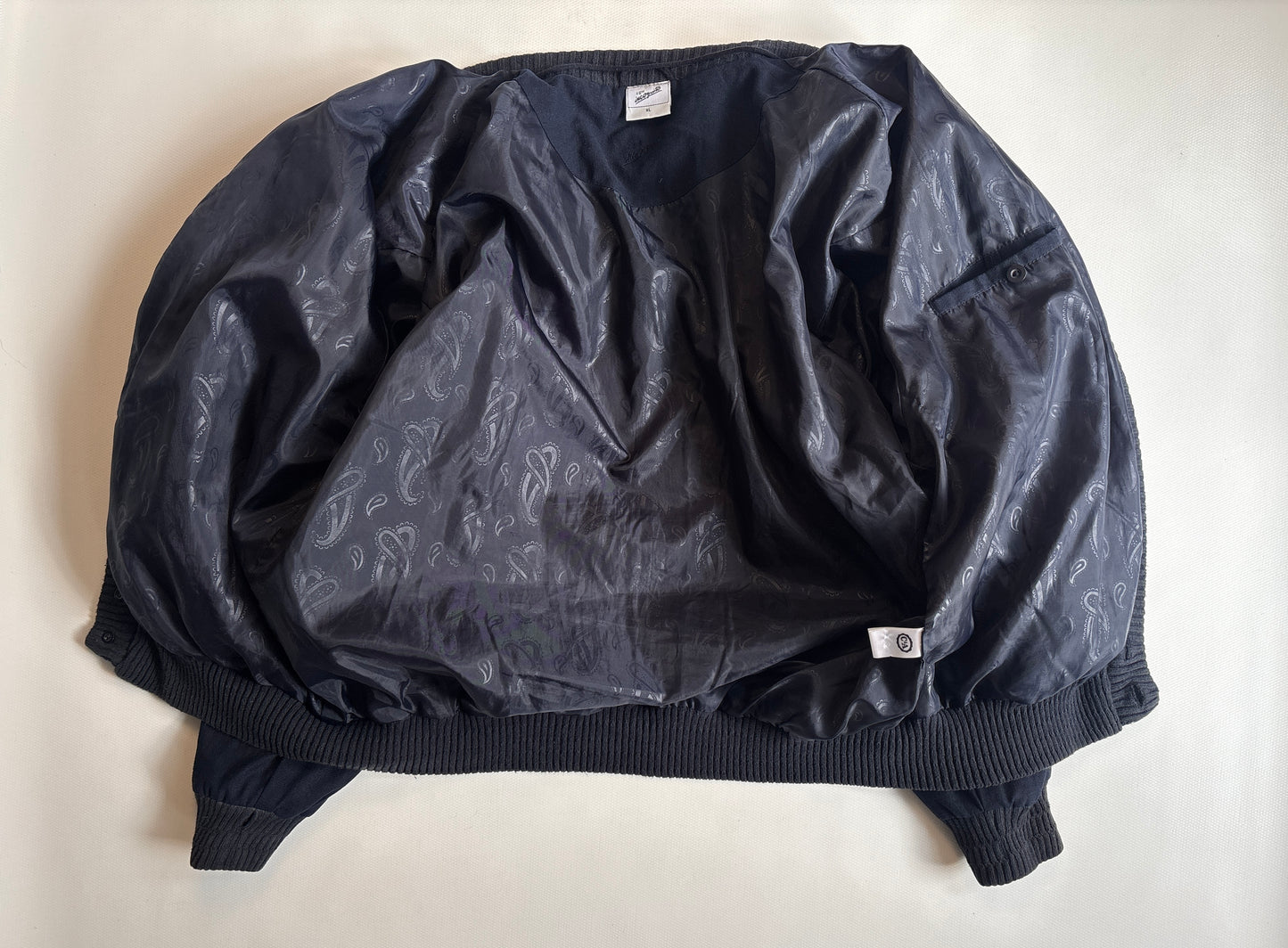 Vintage Grandpa Leinen Jacke 3D Muster Strick Cardigan Stil S,M,L