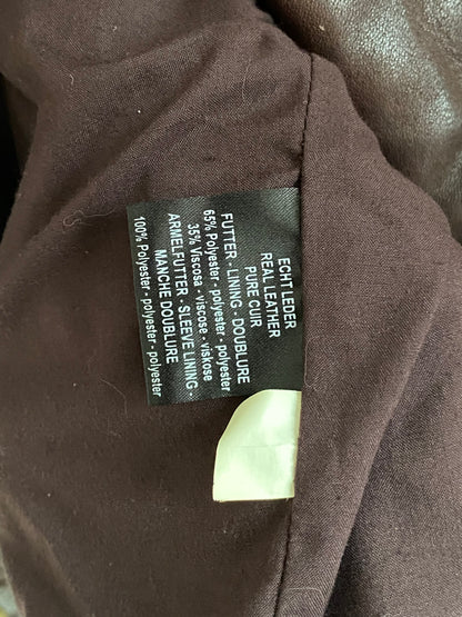 Mac Douglas Lederjacke in schönem braun, Reißverschluss, M
