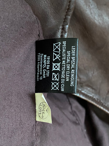 Mac Douglas Lederjacke in schönem braun, Reißverschluss, M