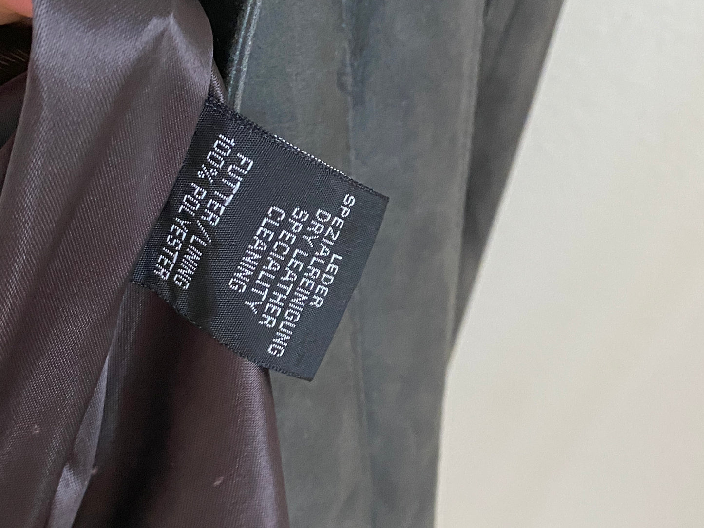 Weiche Vintage Lederjacke in grau, oversize, 2in1 Weste, S,M,L,XL