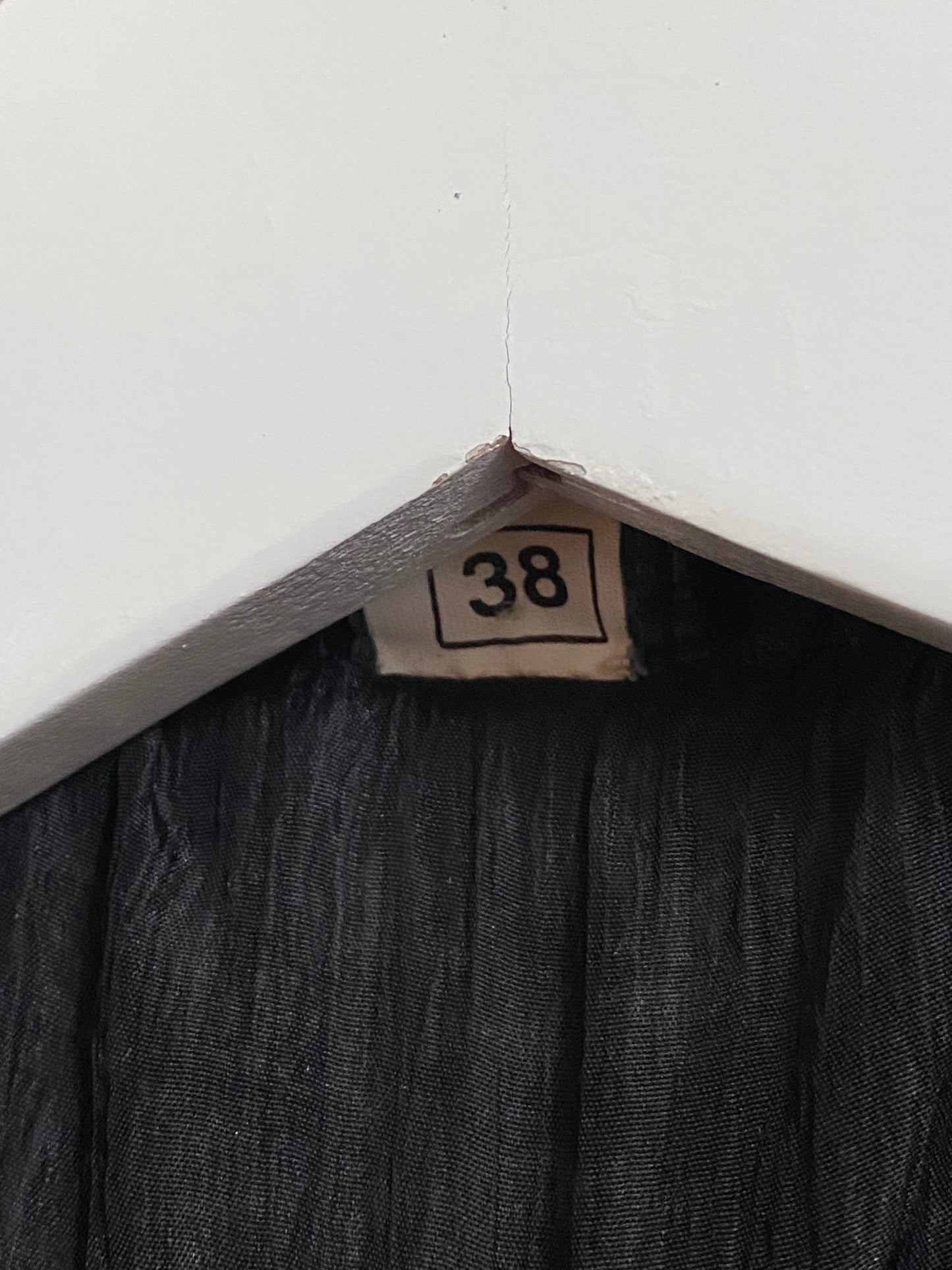 Echtleder Jacke Vintage Miss Astor im Bikerstil schwarz, S