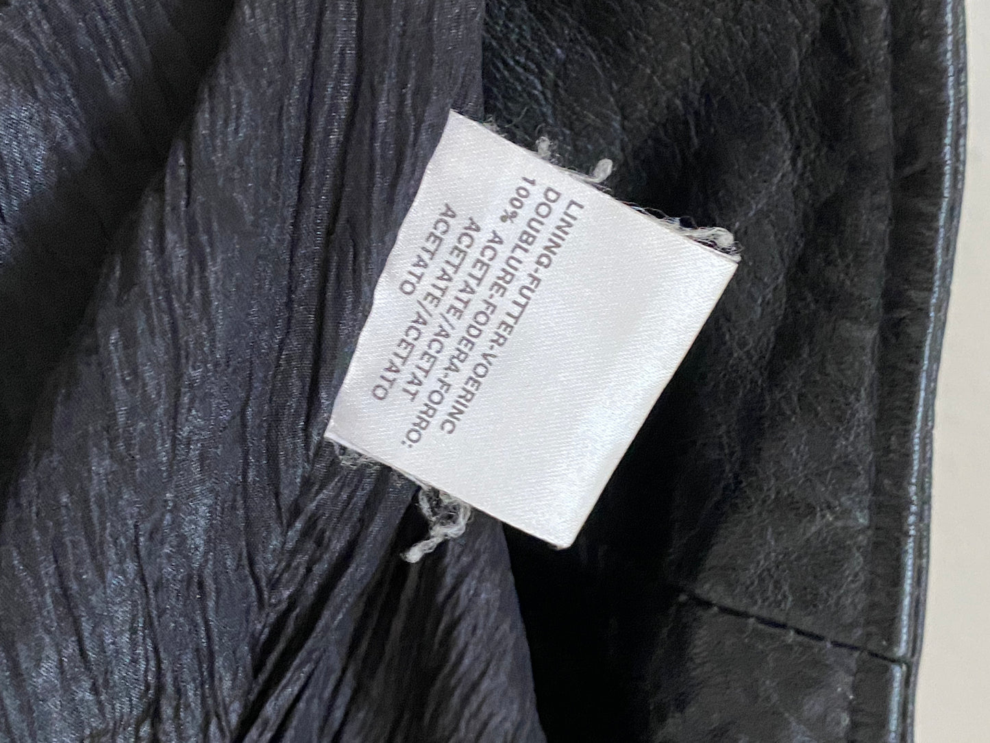 Echtleder Jacke Vintage Miss Astor im Bikerstil schwarz, S