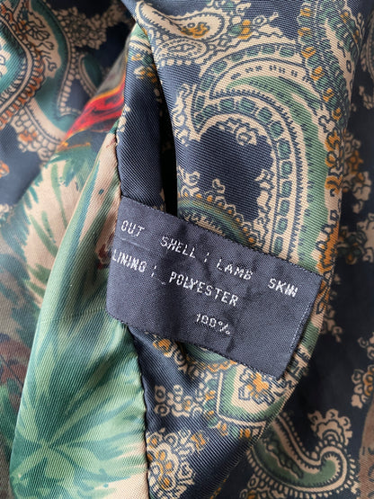 Echtleder Jacke Vintage Chevirex schwarz, M, L