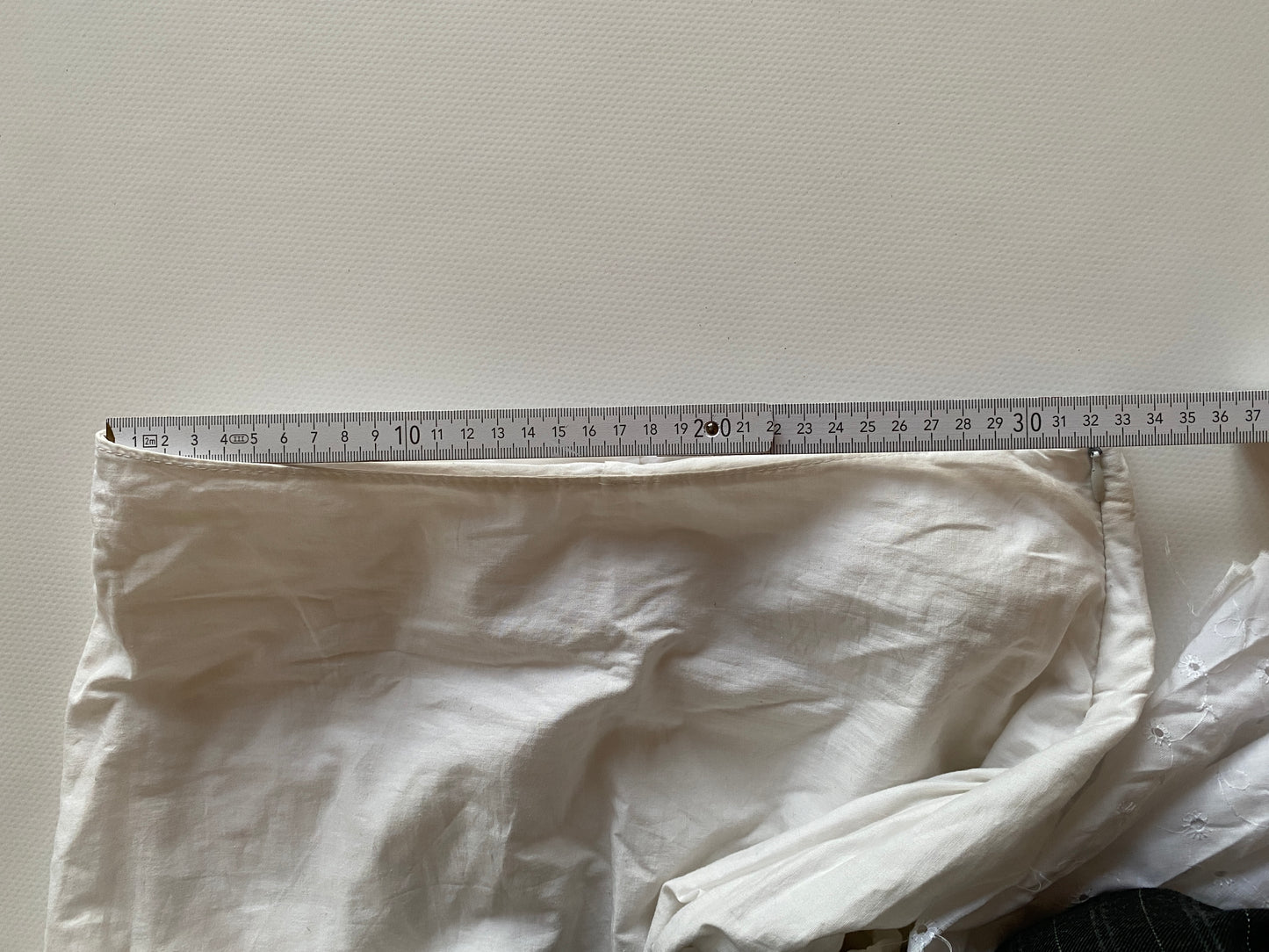 Traumhafter französischer Vintage Maxirock Zipfel Spitze Layering ruffled, S,M