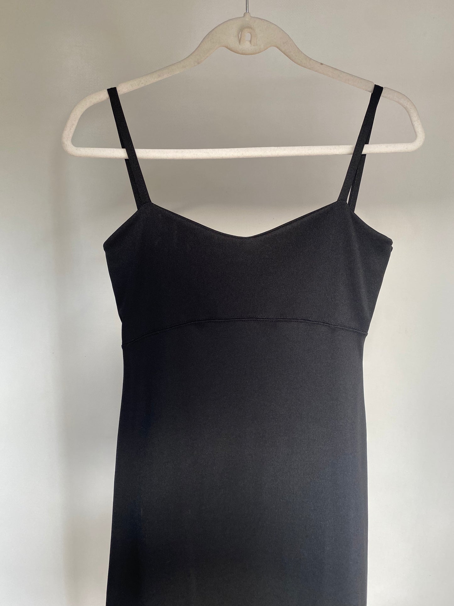 Retro pre-loved Minikleid in schwarz von Hennes Collection, M
