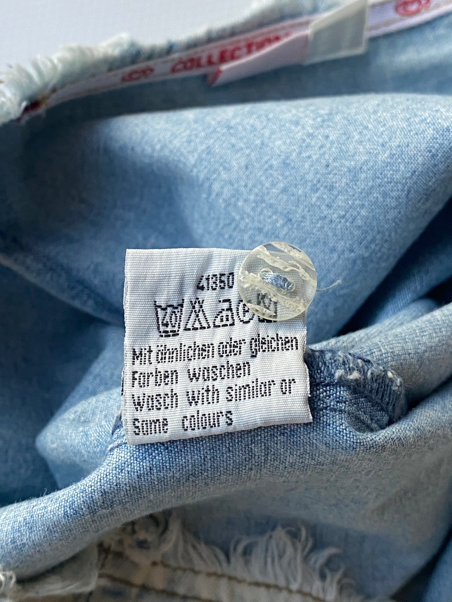 Asymmetrischer Jeansrock Midi mit Fransen, Langnese Collection Retro, S