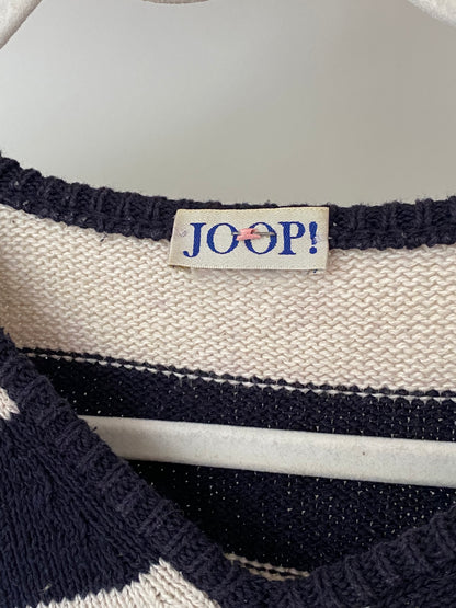Vintage JOOP! Strickpullover, Blockstreifen marine/matrose, S, M, L