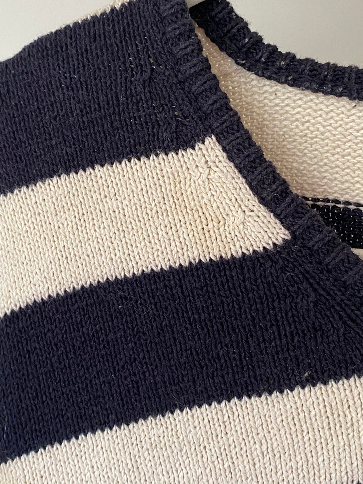 Vintage JOOP! Strickpullover, Blockstreifen marine/matrose, S, M, L