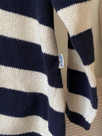 Vintage JOOP! Strickpullover, Blockstreifen marine/matrose, S, M, L