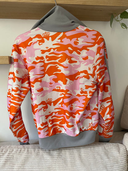 Vintage Adidas Missy Elliot Trackjacket 2005 rosa orange weiß, S-M