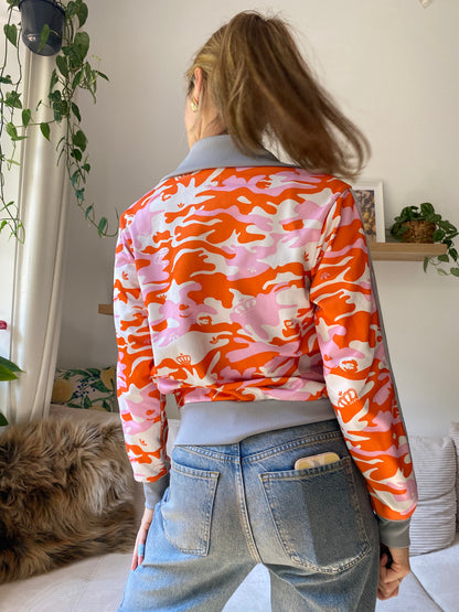 Vintage Adidas Missy Elliot Trackjacket 2005 rosa orange weiß, S-M