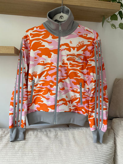 Vintage Adidas Missy Elliot Trackjacket 2005 rosa orange weiß, S-M