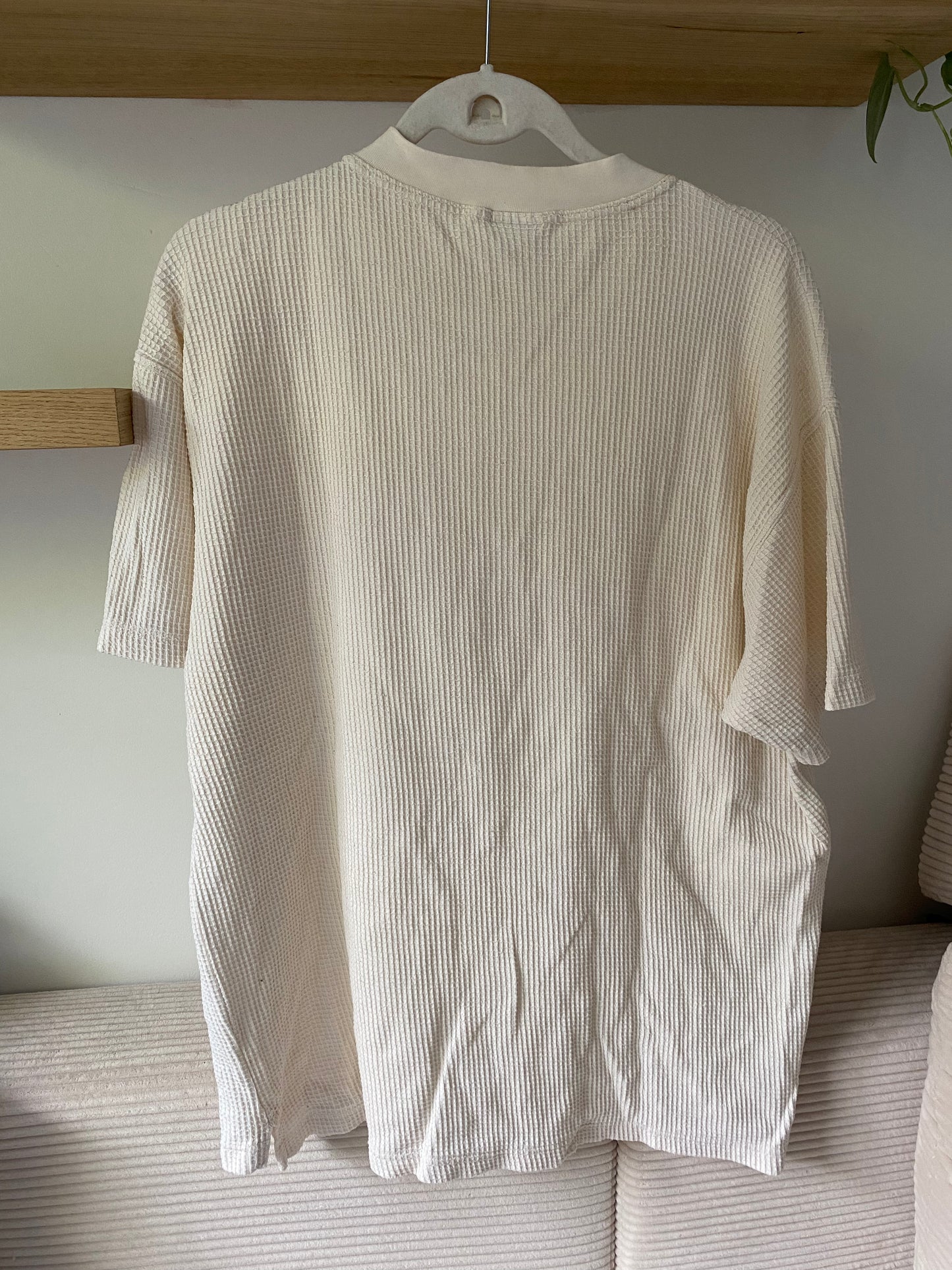 Paddocks oversize T-Shirt, creme, strukturierter Stoff, S - XL