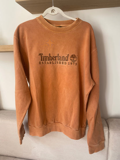 Timberland Crewneck Sweater in rostbraun orange, oversize S,M,L