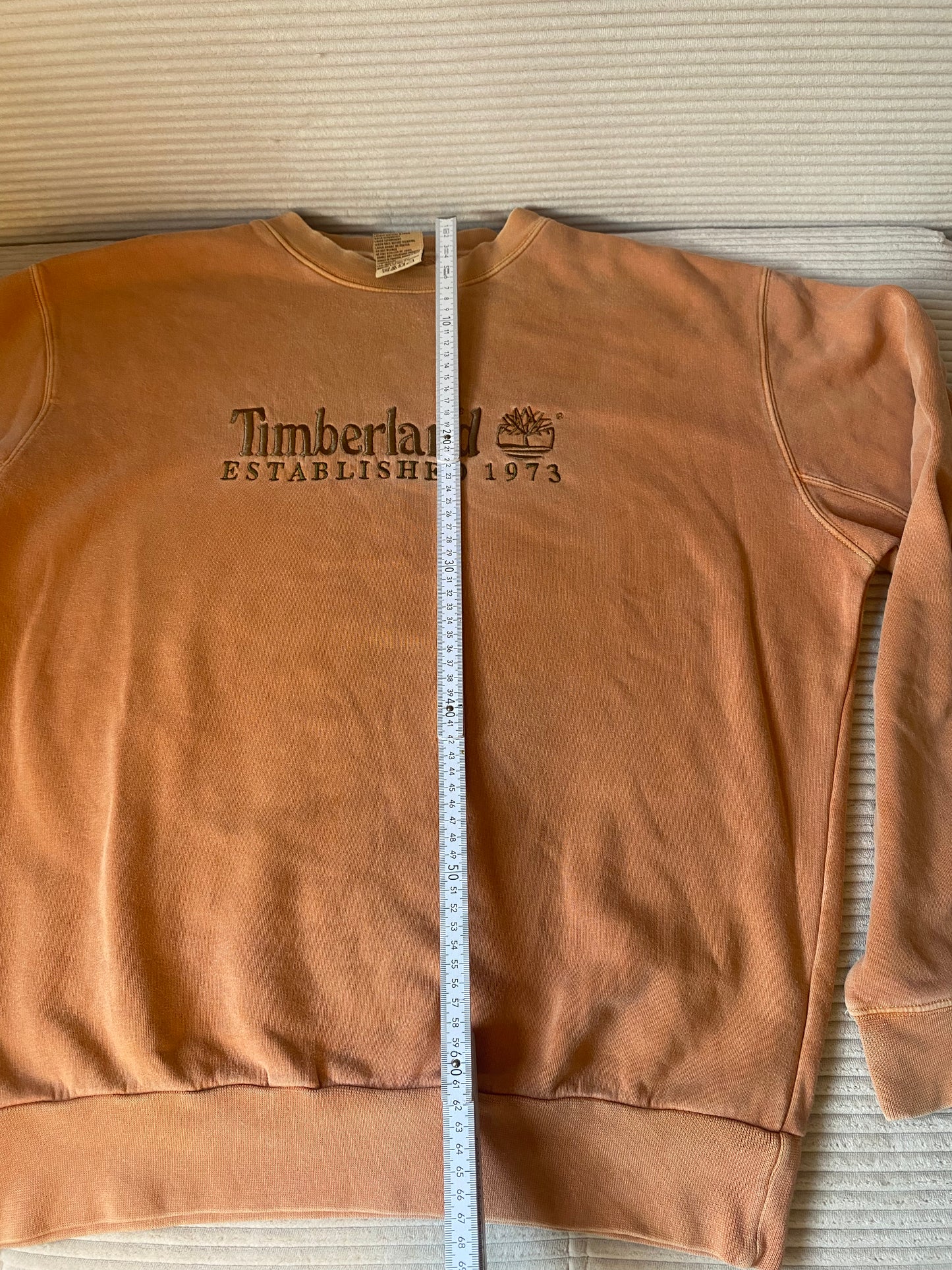 Timberland Crewneck Sweater in rostbraun orange, oversize S,M,L