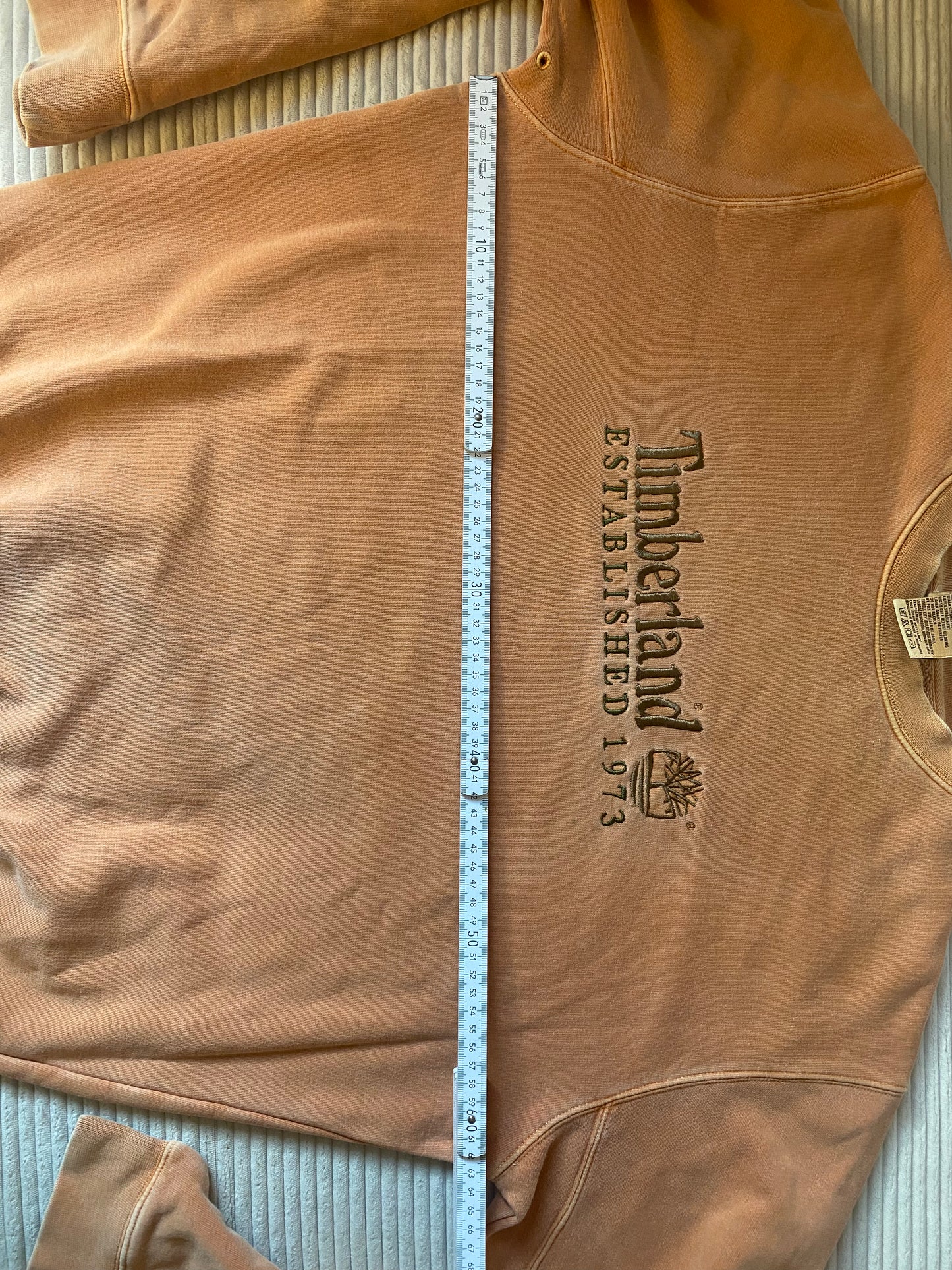 Timberland Crewneck Sweater in rostbraun orange, oversize S,M,L