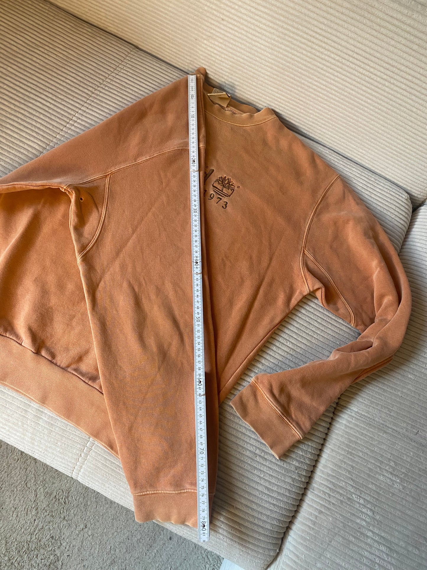 Timberland Crewneck Sweater in rostbraun orange, oversize S,M,L