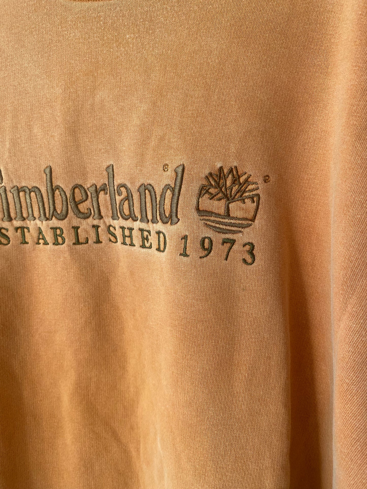 Timberland Crewneck Sweater in rostbraun orange, oversize S,M,L