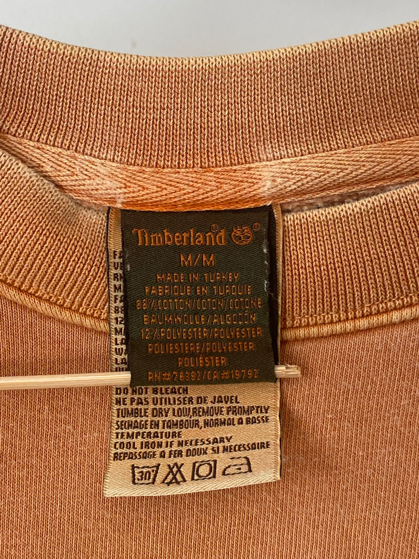 Timberland Crewneck Sweater in rostbraun orange, oversize S,M,L