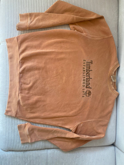 Timberland Crewneck Sweater in rostbraun orange, oversize S,M,L