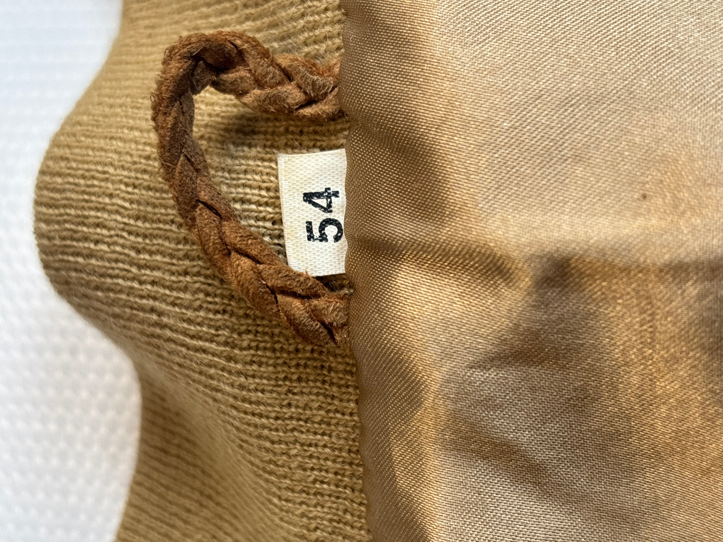 Wildleder Jacke 90er in hellbraun senfgelb mit Taschen, oversize S,M,L