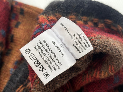 Colourful walbusch Pattern Sweater aus Alpakawolle, gestreift, oversize S,M,L,XL