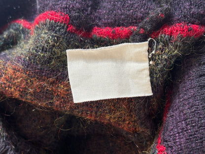 Multicolor-Muster Retro Gatsby oversize Strickpullover, S,M,L