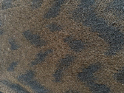 Luisa Cerano lockerer Mohair-Strickpullover in braun-schwarz, S,M,L