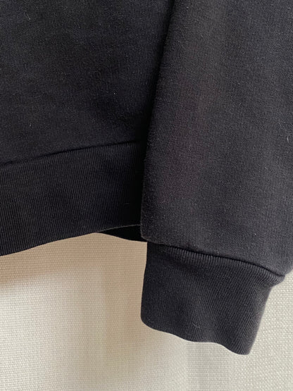 Closed Bio-Baumwolle Sweater in schwarz mit Logoschriftzug, XS,S