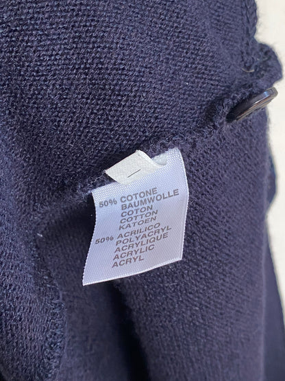 Vintage Dardano Strickpullover Hemd-Kragen, mit 3D Knit, M, L