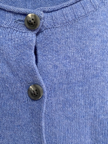 Christian Berg 100% Merinowolle Damen Cardigan in blau, M