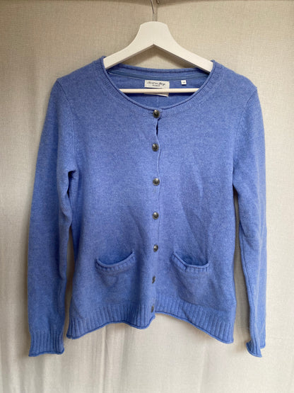 Christian Berg 100% Merinowolle Damen Cardigan in blau, M