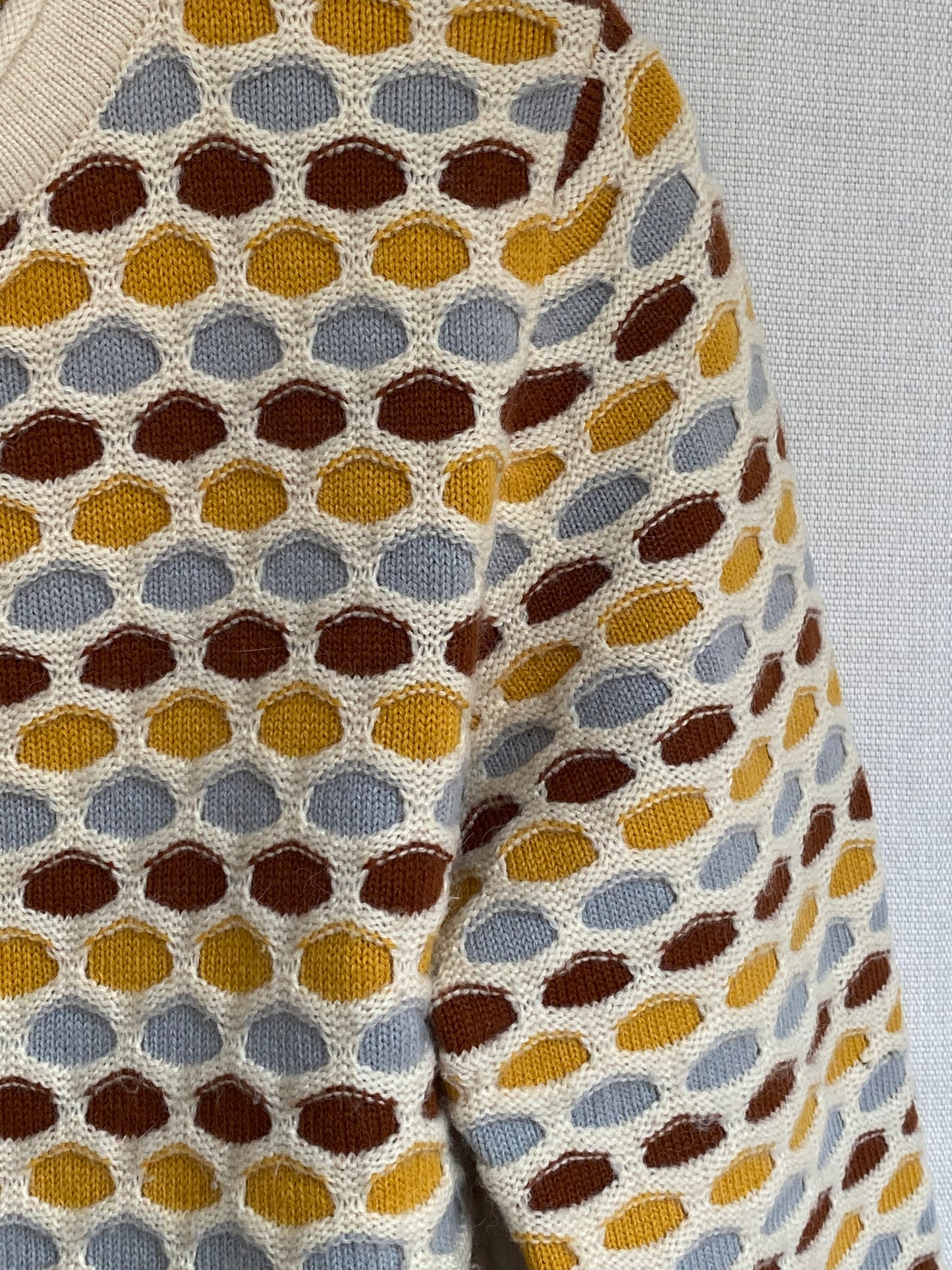 Toller Strickpullover Tom Tailor mit 3D Muster multicolor, beige, S