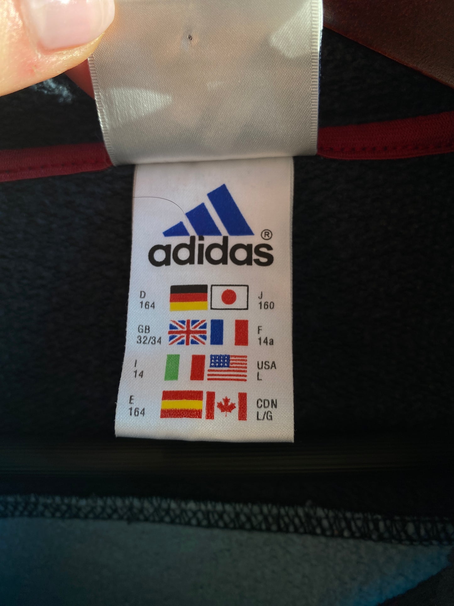 adidas 1999 Hoodie Sweater blau petrol türkis, Vintage Pullover, XS (164)