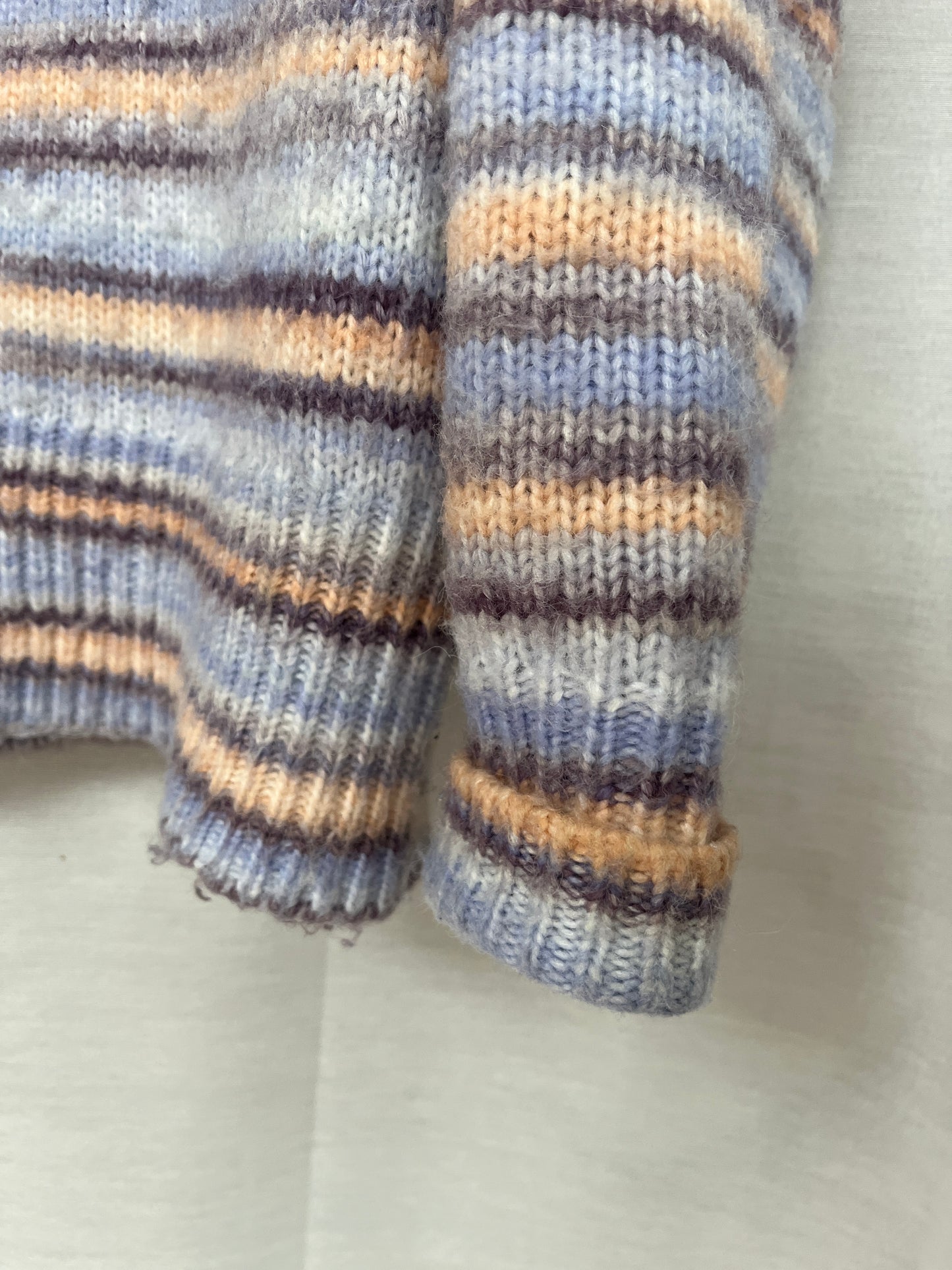 Soulmate Cardigan Strickjacke mit Knöpfen gestreift in hellblau, S, M, L