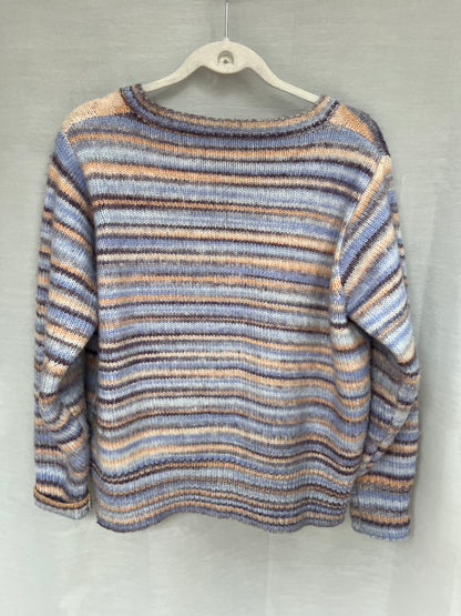 Soulmate Cardigan Strickjacke mit Knöpfen gestreift in hellblau, S, M, L