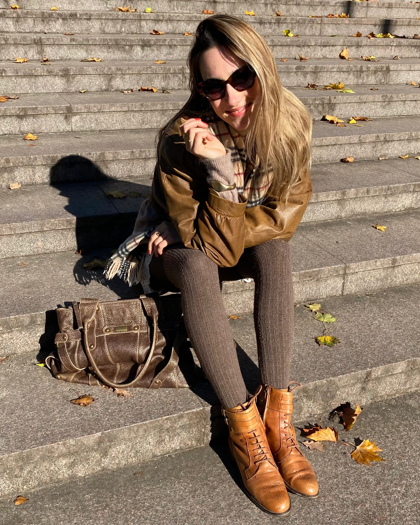 Massimo Dutti Brogue Stiefeletten cognac braun in Schnüroptik, Gr. 40