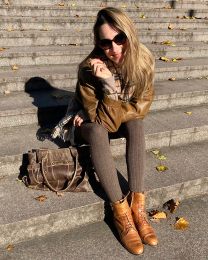 Massimo Dutti Brogue Stiefeletten cognac braun in Schnüroptik, Gr. 40