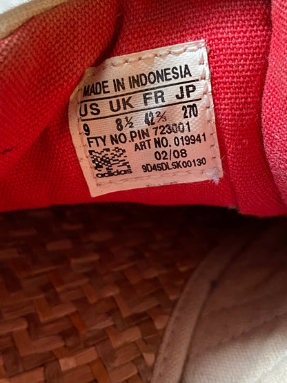 Adidas Superstar Cotton Rare Edition 2008 beige-braun-rot Gr. 40 2/3