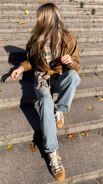 Adidas Superstar Cotton Rare Edition 2008 beige-braun-rot Gr. 40 2/3