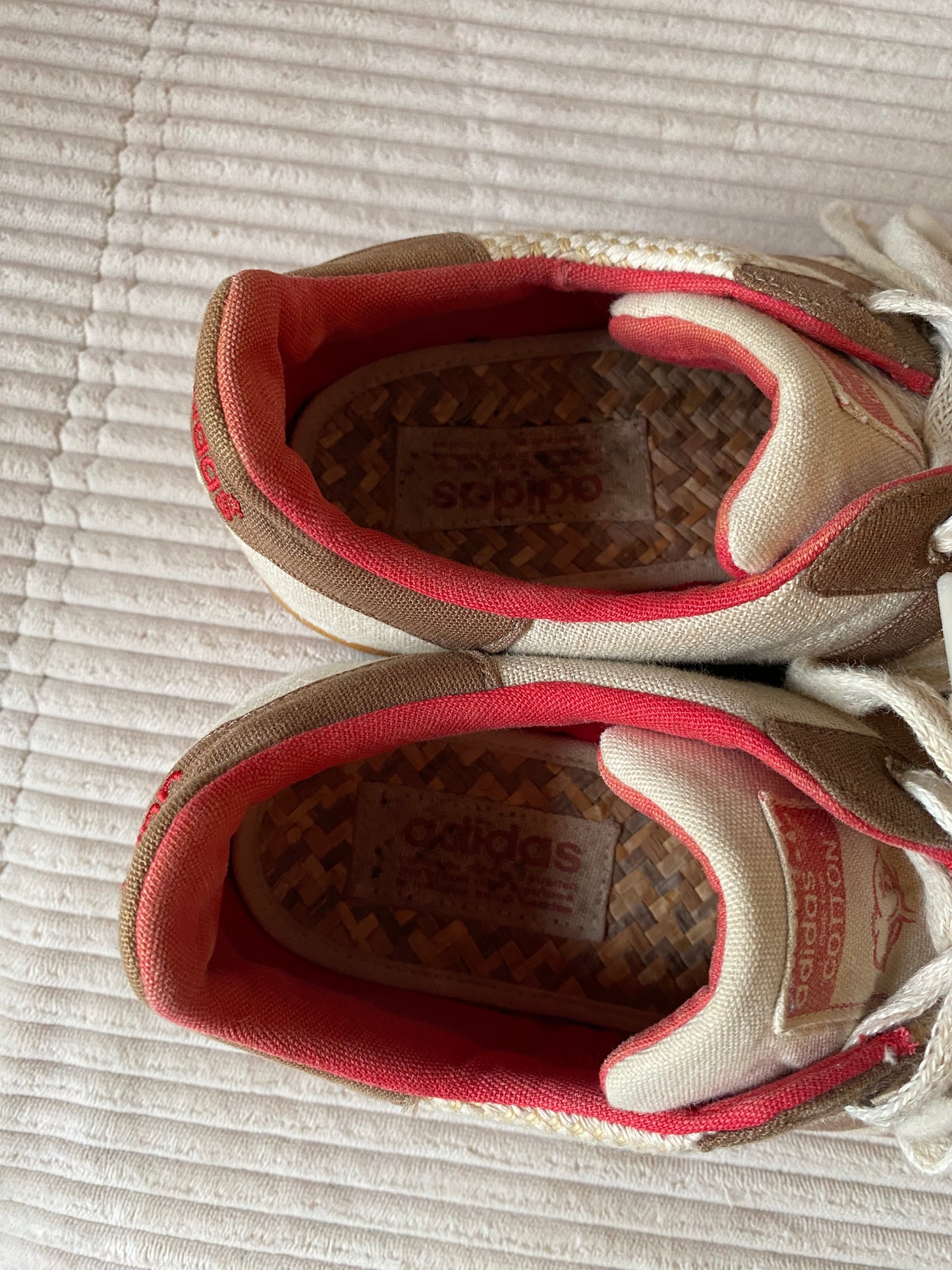 Adidas Superstar Cotton Rare Edition 2008 beige-braun-rot Gr. 40 2/3