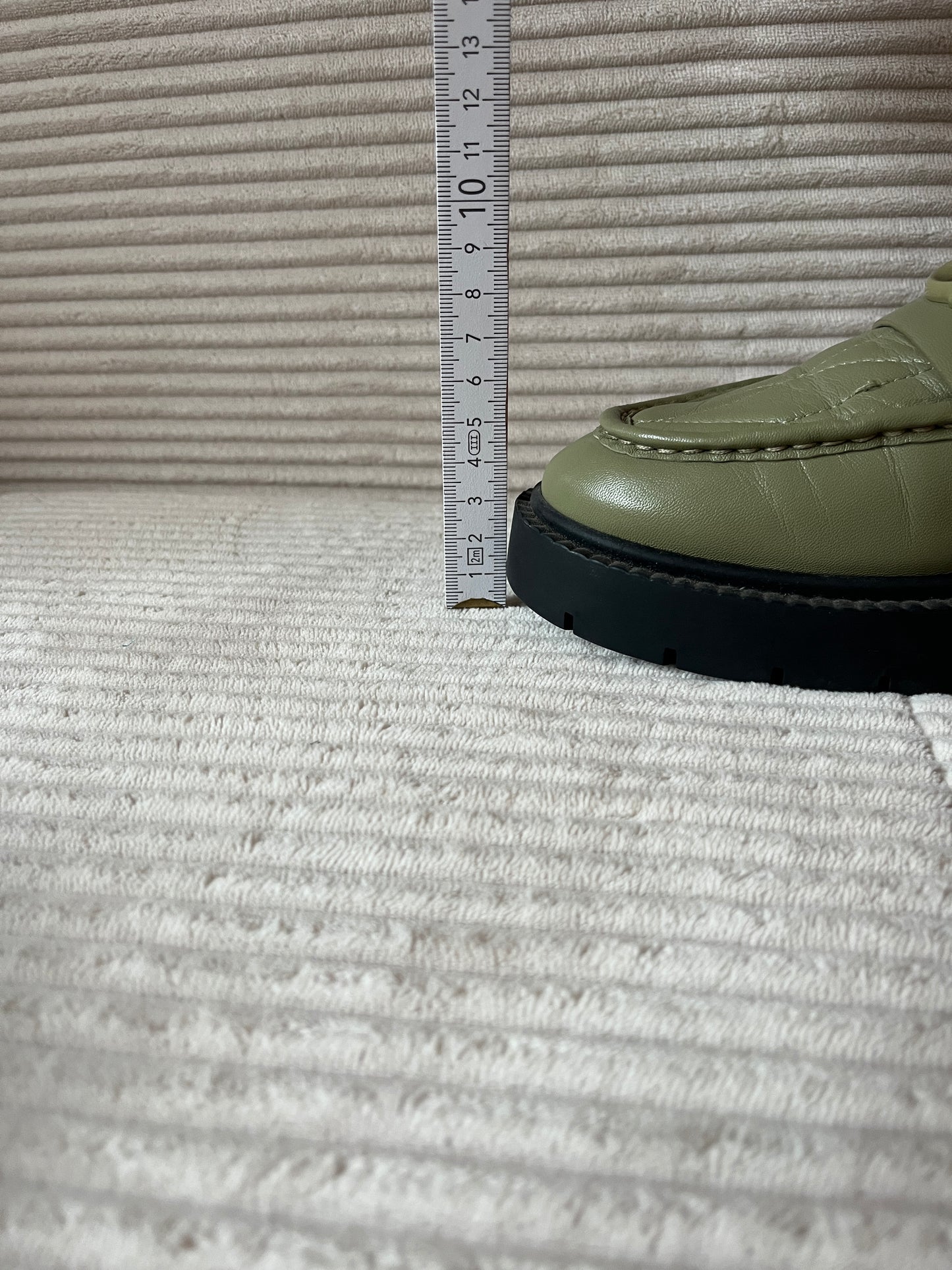 Coach Leder Loafer Leah Slipper in Moss, pistazie grün, Gr. 40