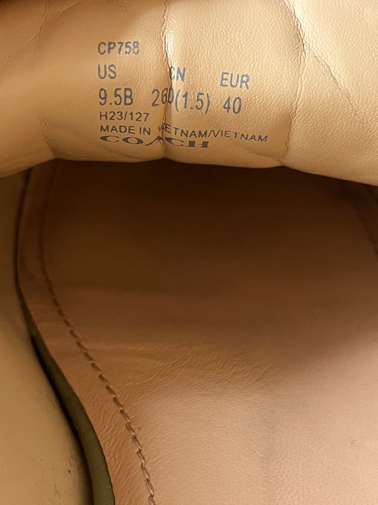 Coach Leder Loafer Leah Slipper in Moss, pistazie grün, Gr. 40