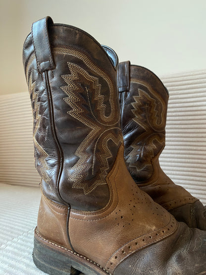 SENDRA Cowboy Boots 5357 Palm Damen braun Leder, Gr. 40