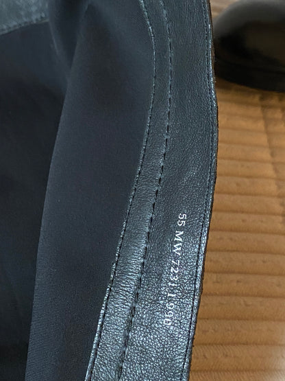 Marc'o Polo Leder Langschaft-Stiefel mit Absatz in schwarz, Gr. 40