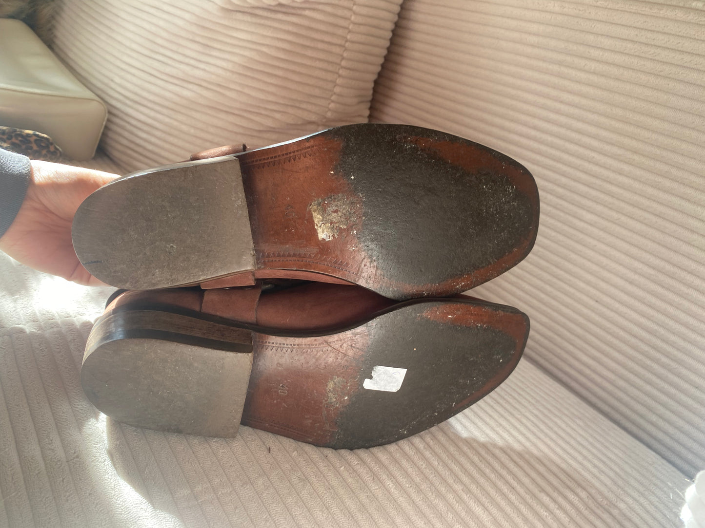 Laredo Western Biker Boots mit Riemen in dunkelbraun, Gr. 40