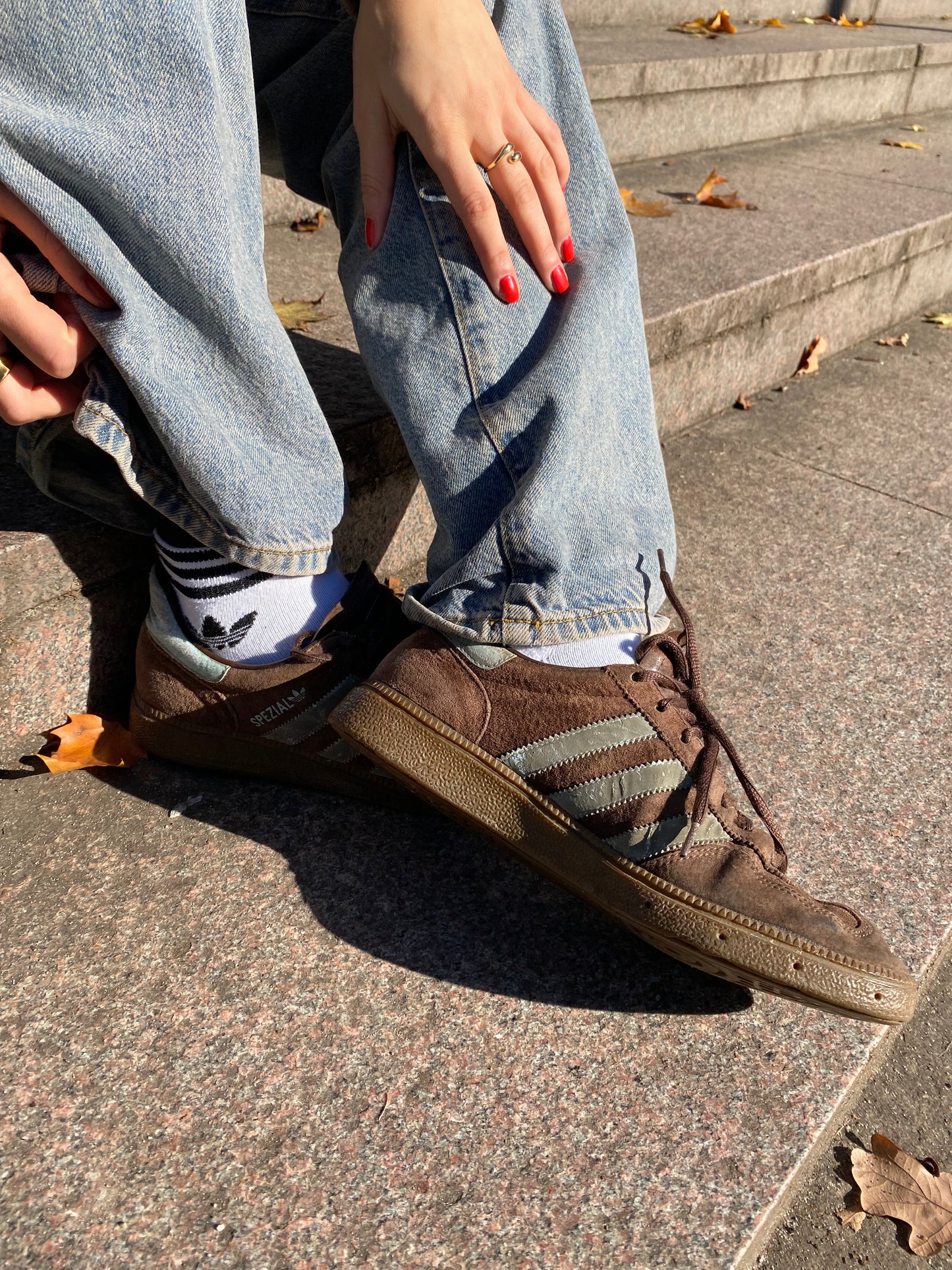 adidas Spezial 2005 suede braun/hellblau Wildleder, Gr. 41 1/3